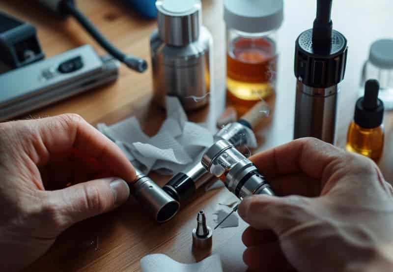 obrzydliwy smak vape, osoba zdegustowana e-papierosem, smak spalonej opony w liquidzie - E papieros źle smakuje - jaka może być przyczyna? Jak temu ...