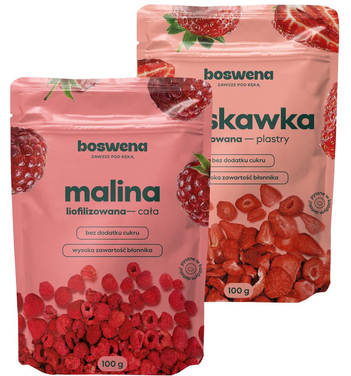 Graficzna reprezentacja trójwarstwowej piramidy smaku z ikonami maliny i truskawki, symbolizująca nuty głowy, serca i bazy.