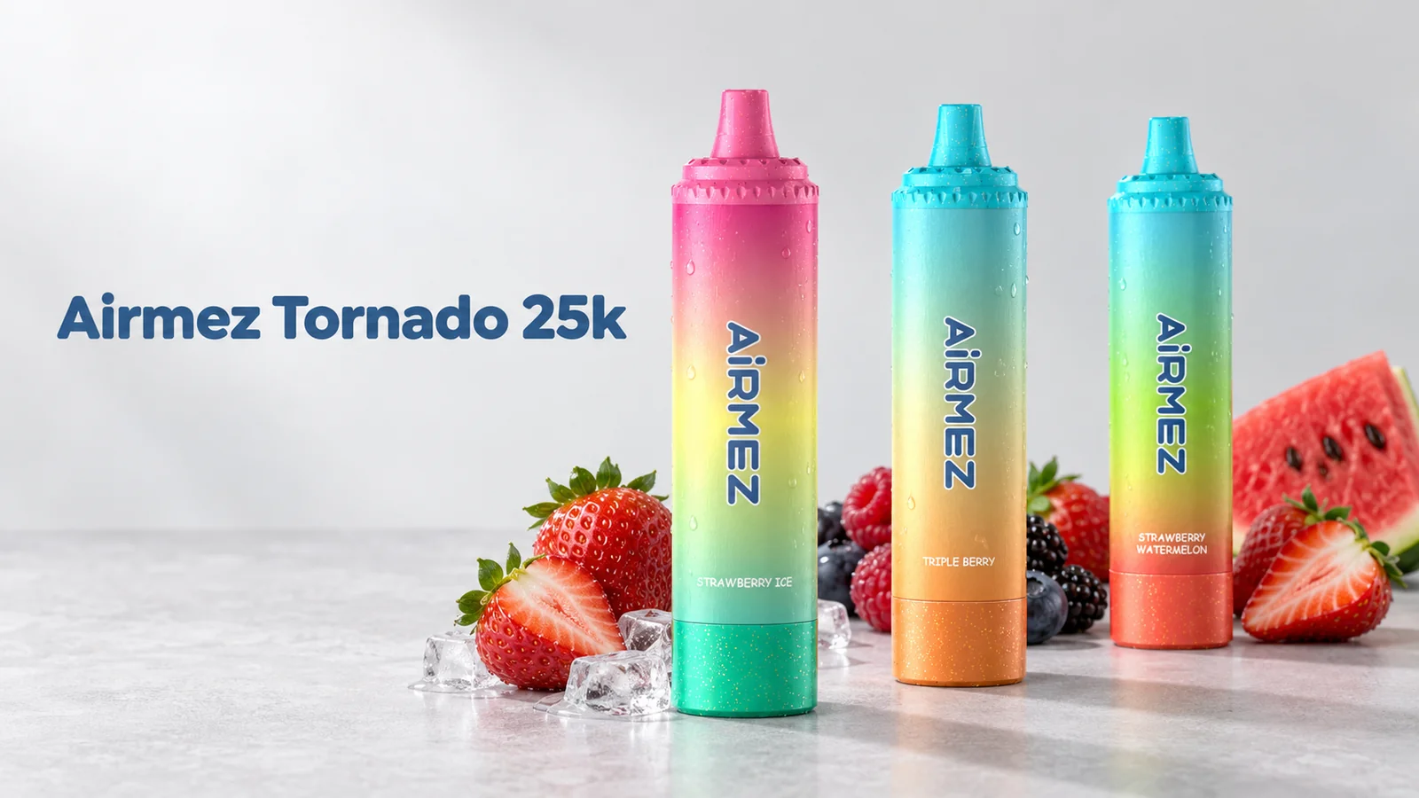 Airmez Tornado 25k – trzy smaki jednorazowego e-papierosa 25000 zaciągnięć
