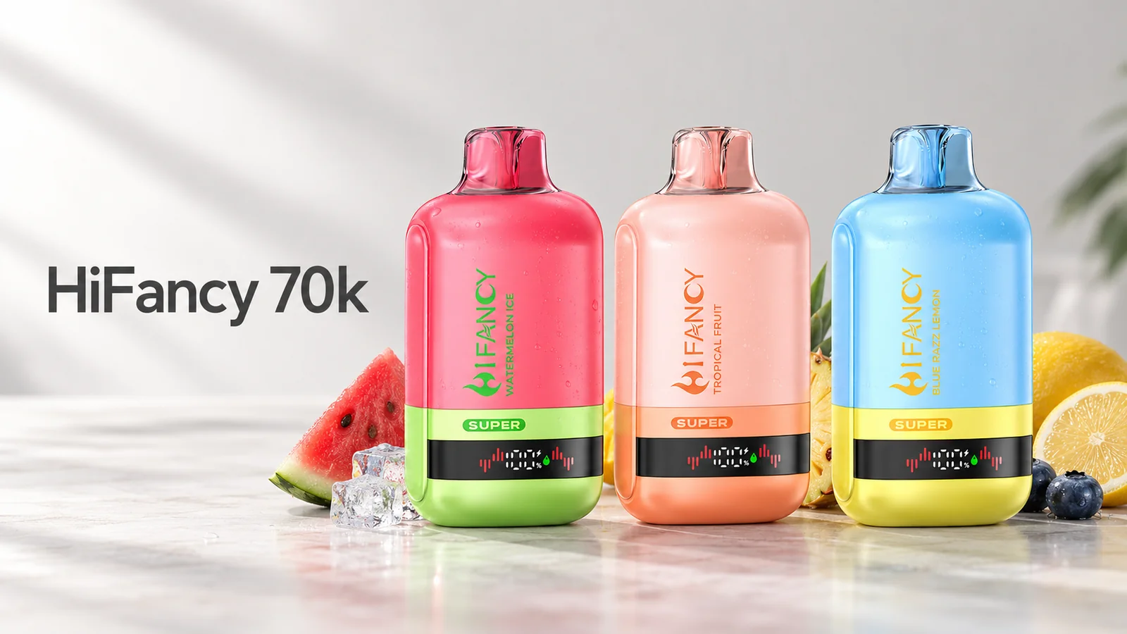 HiFancy 70k – jednorazowy e-papieros Super 70000 w trzech smakach