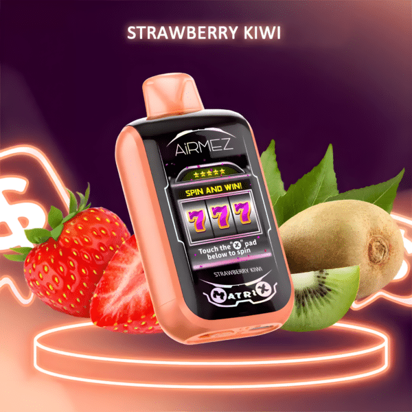 Airmez Matrix Pro 30000 Puffs – Pierwszy E-papieros z Ekranem Dotykowym 2.1″ (Dual Mesh) - STRAWBERRY KIWI
